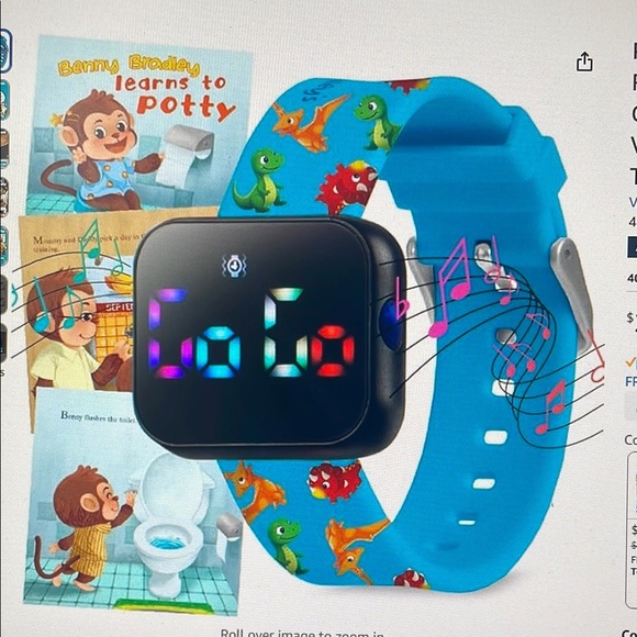 Colorful Smartwatch with Cartoon Band - Picture 3 of 3